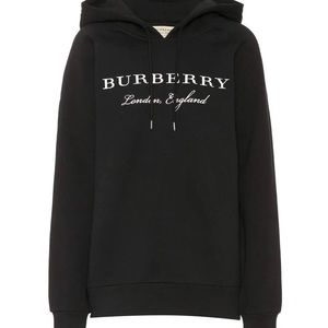 Burberry Embroidered Hooded Sweatshirt